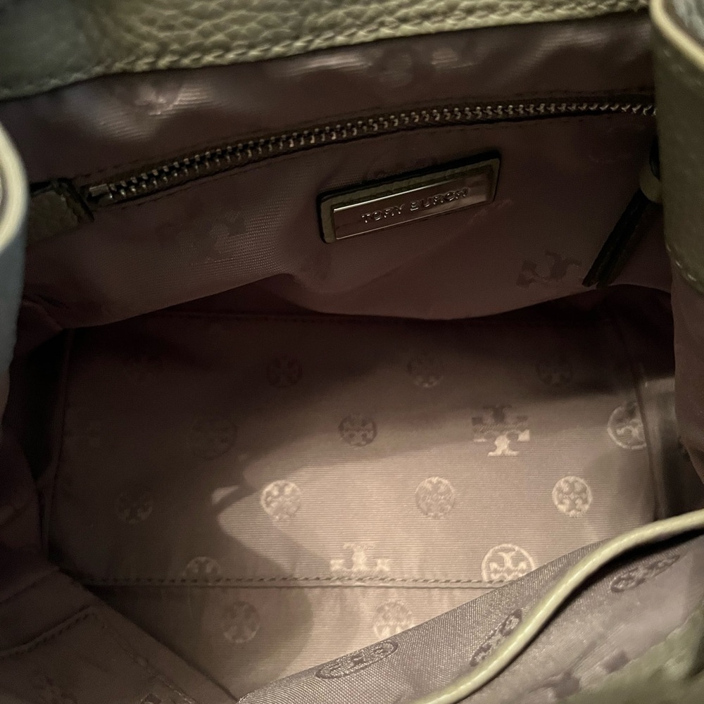 Tory Burch Tan Leather Backpack - Picture 12 of 13